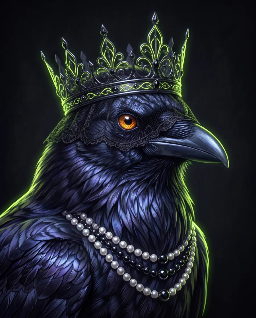 The Queen, Corvid Court portrait