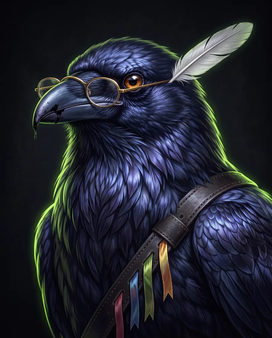 The Archivist, Corvid Court portrait