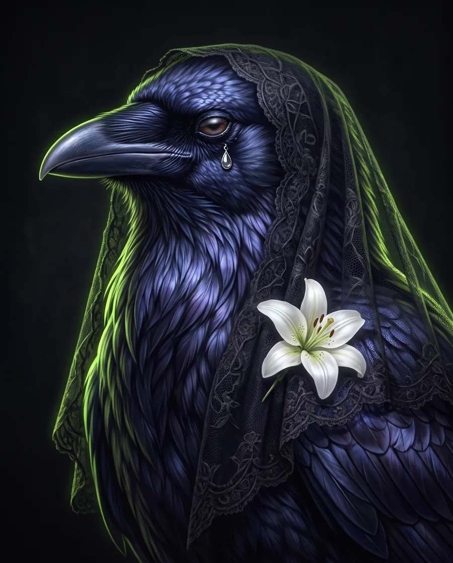 The Mourner, Corvid Court portrait
